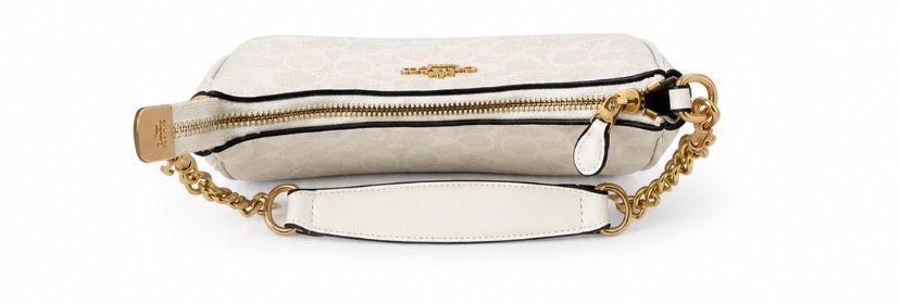 Coach Mini Shoulder Bag Signature Canvas Branca – Como nova - compra imediata desconto de 5€