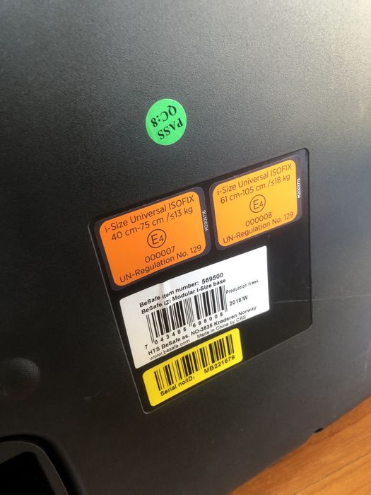 Cadeira bebe carro auto besafe izi modular i size