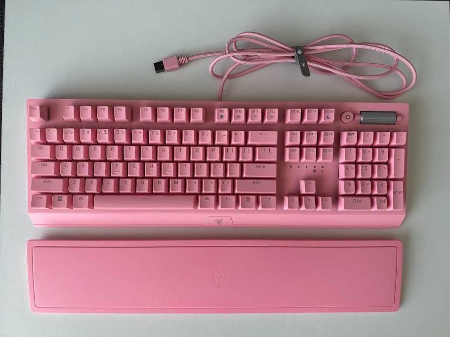 Razer Blackwidow V3 Quartz Edition - Como Novo (C/ Caixa e Extras)