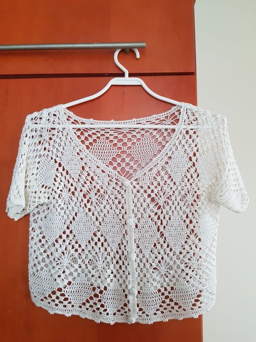 Ręcznie robiona narzutka vintage