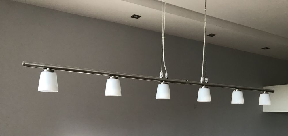 Lampa wisząca sufitowa 6 punktowa nad stół blat IKEA Tidig