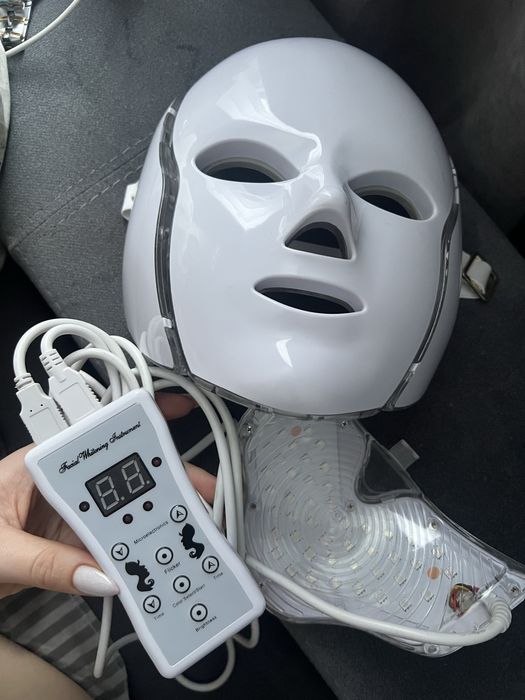 LED маска для обличчя | Фототерапія | Омолодження та лікування акне…..