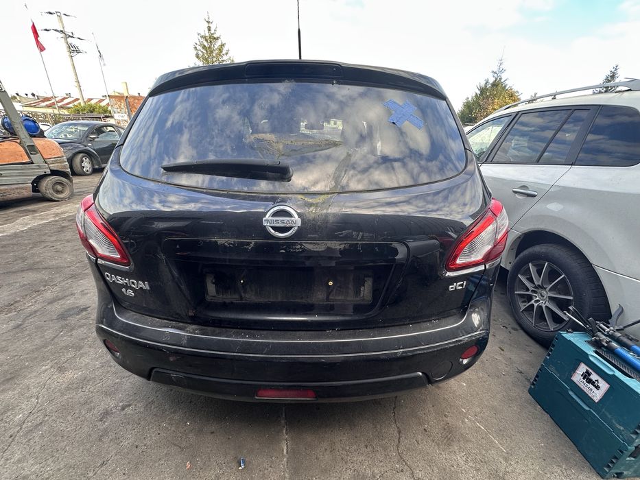 Części Nissan Qashqai 2011 r Anglik, Maska Lampa Błotnik Zderzak Przód