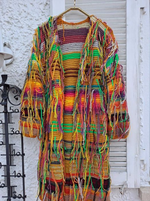 Kardigan z frędzlami      HandMade
