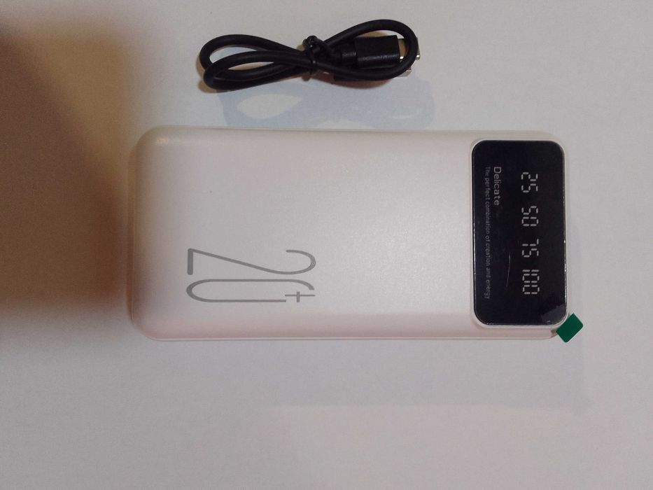 Повербанк .Power bank 20000 mAh (білий)