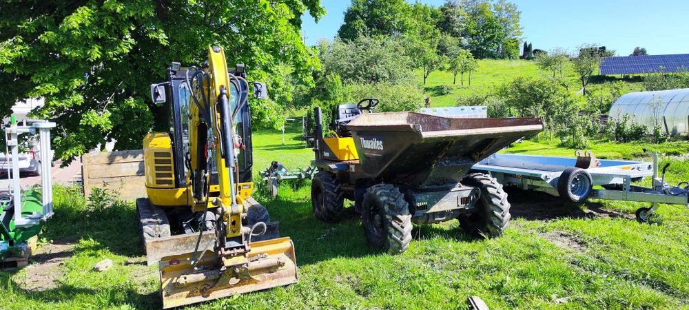 Wynajem sprzętu budowlanego, wozidła, koparki