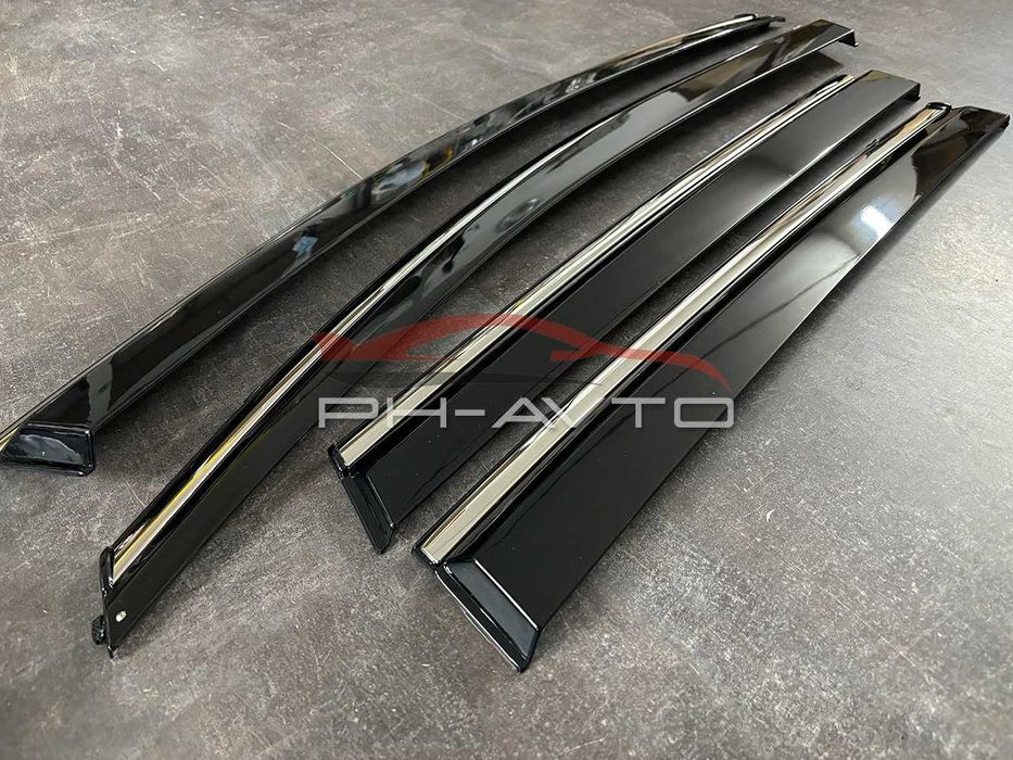 Вітровики з хромом Дефлектори Peugeot 2008 / e-2008 e 2008 з 2019 р.в.