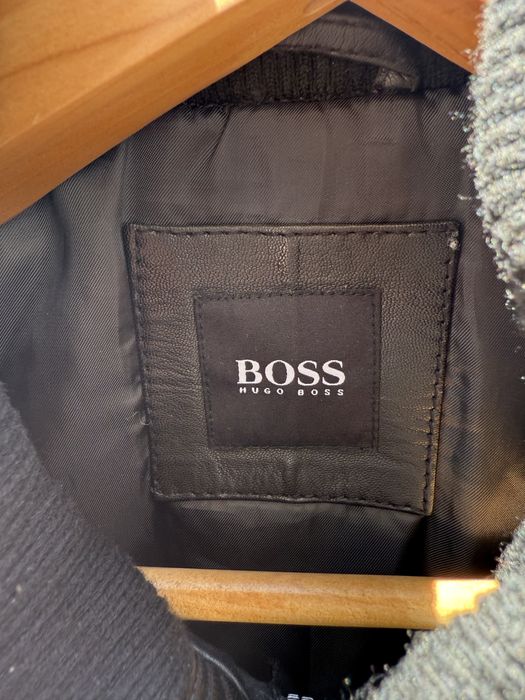 Casaco Hugo Boss De Cabedal