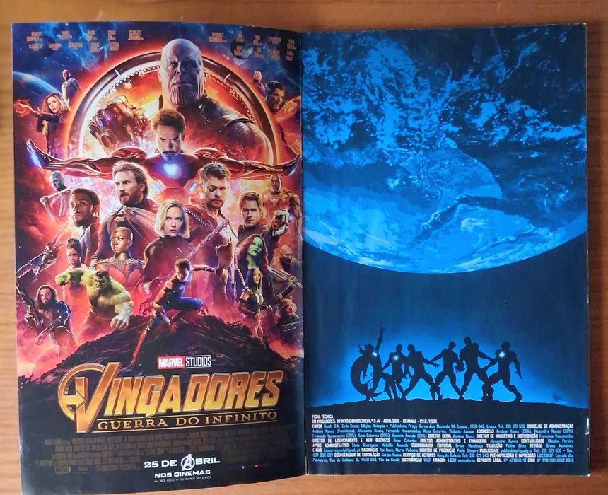 Marvel Os vingadores Infinito parte três de quatro
