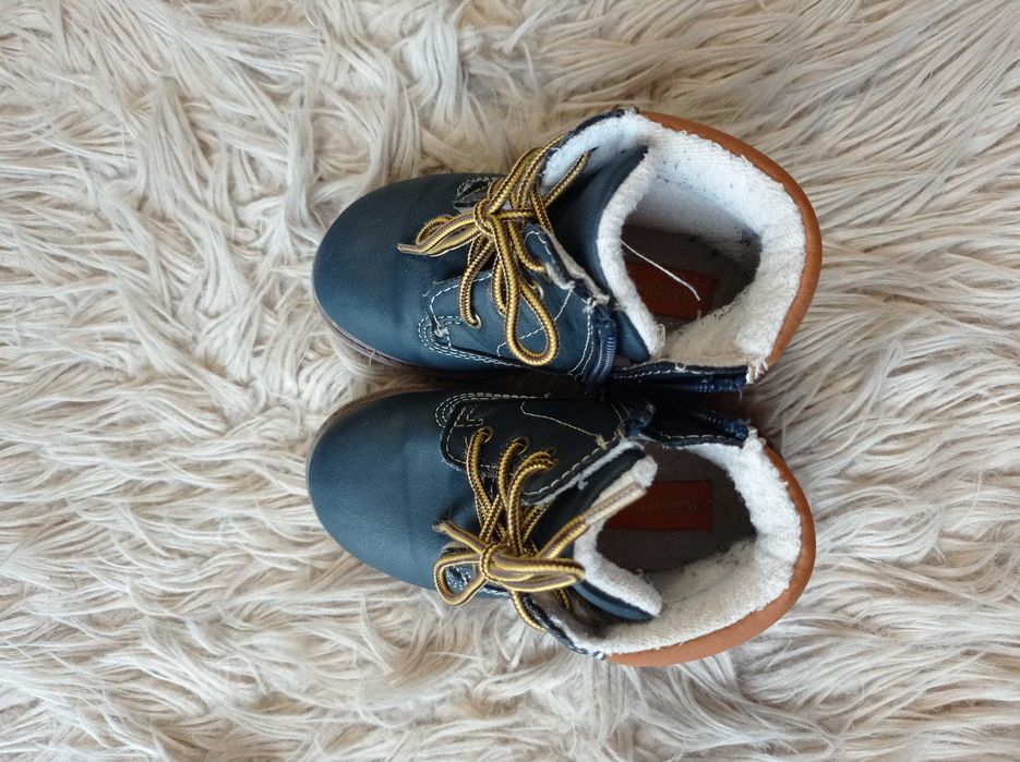 Buty zimowe trapery botki ocieplane rozmiar 23