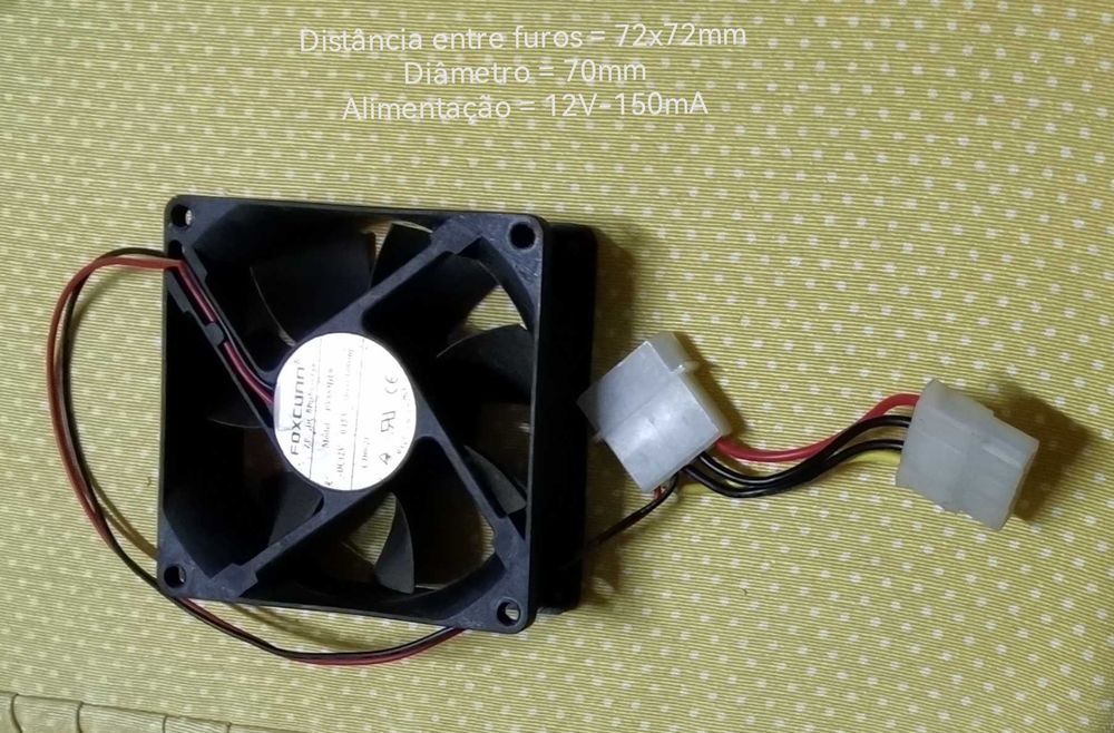 Ventilador - ventax - ventoinha - cooler de 12V