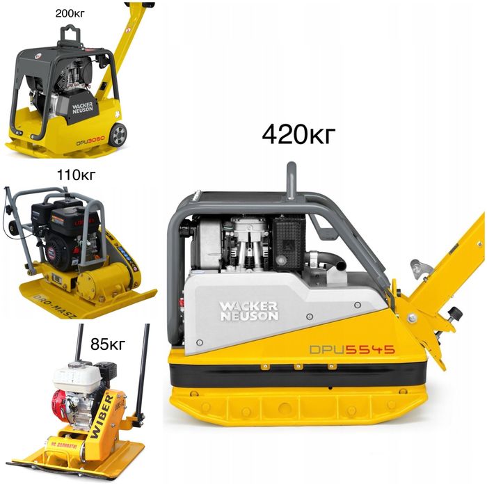Прокат;Оренда віброплити 425;200;110;90;85 кг