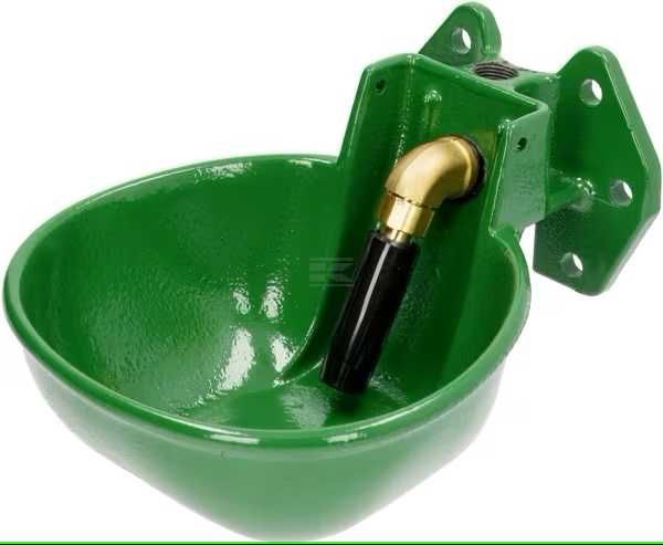 Poidło miskowe żeliwne, z zaworem rurowym, dla bydła i koni,