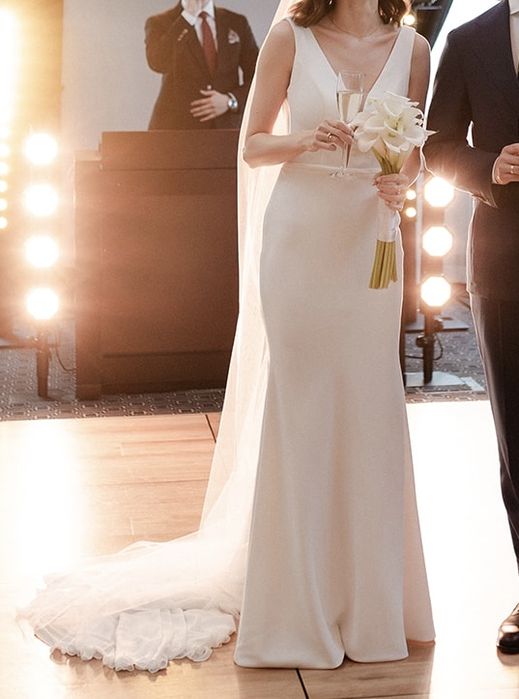 Suknia ślubna ivory - klasyczna, elegancka, L’amour