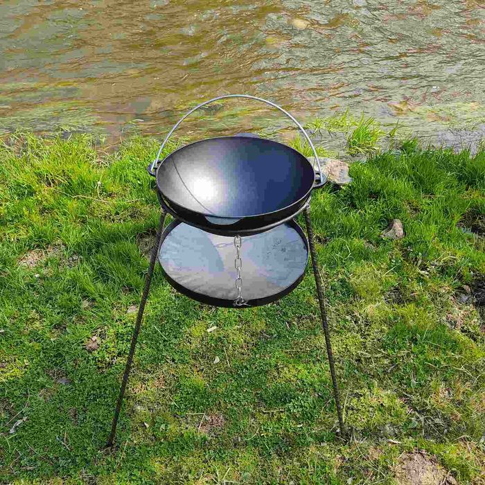 Сковорідка 40см, 50см, 60см, з диска 4мм з кришкою і ніжками