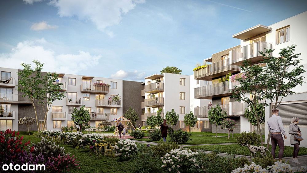 4-pokojowe mieszkanie 70m2 + balkon Bezpośrednio