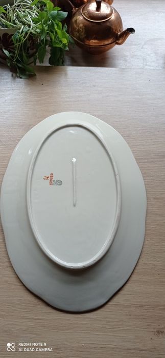 Półmisek duży z kwiatami -stara Chodzież