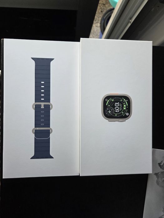 Apple Watch Ultra 3 49mm Natural Titanium – Pulseira Ocean White – Novo Selado