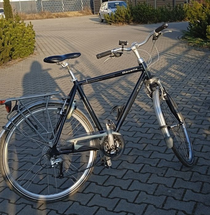 Rower Miejski trekking Gazelle Fuente koło 28 deore LX holenderski alu