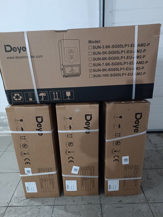 Гібридний інвертор Deye SUN-8K-SG05LP1-EU-AM2-P однофазний на 8 кВт