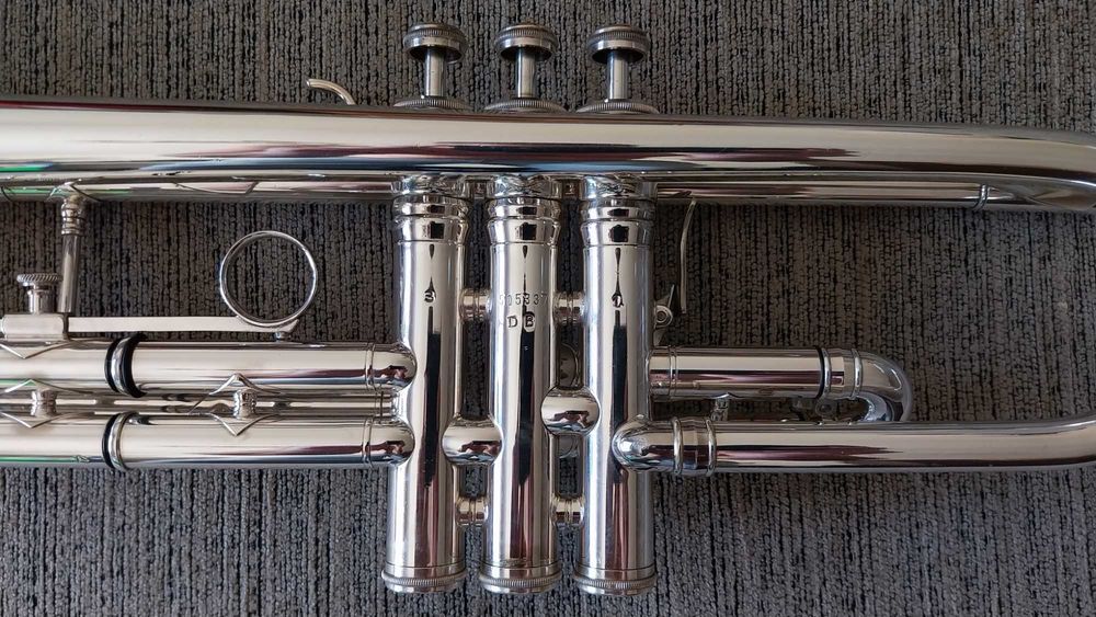 Trompete KING SYMPHONY STERING SILVER LEADPIPE  Dual Bore 1971