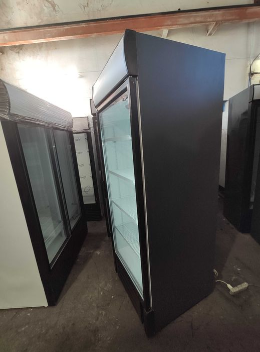 Холодильна Шафа вітрина Inter 501T Антрацит. Холодильник. Стан ідеал