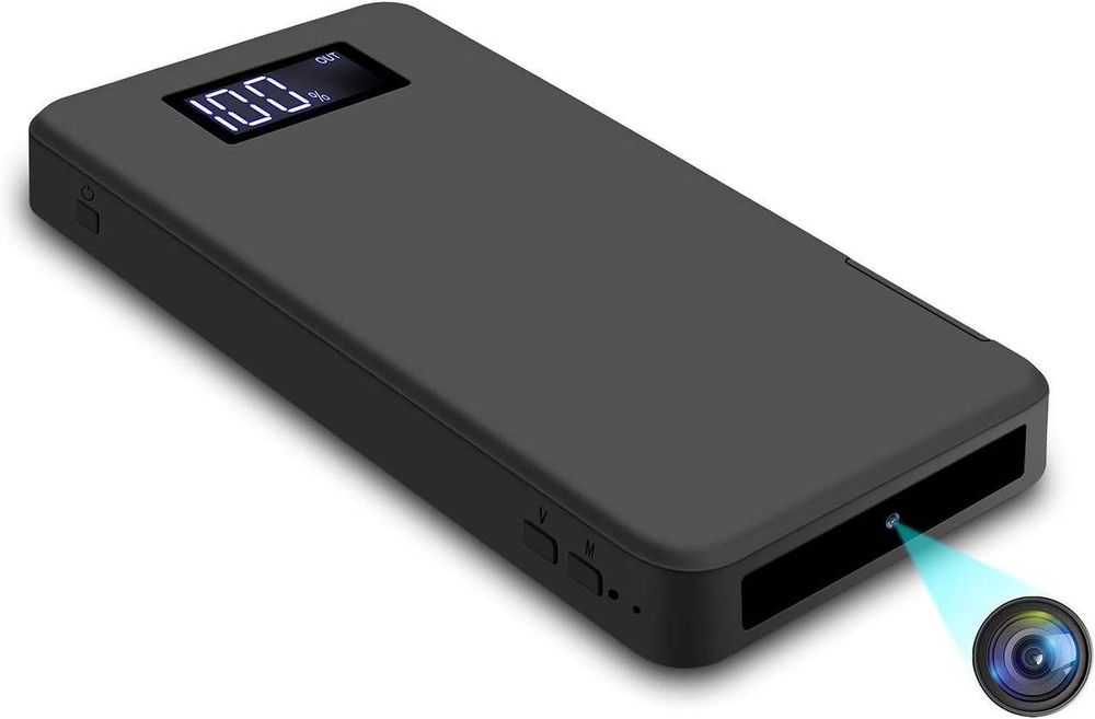 Прихована Wi-Fi камера ZUNHAI в Power Bank 10000mAh, нічне бачення