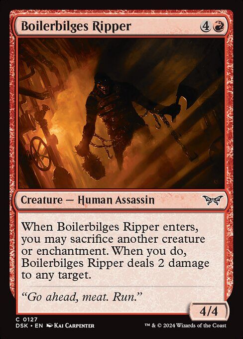 Karta Magic The Gathering Boilerbilges Ripper FOIL DSK 127