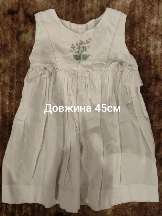 Літні платтячка розмір  92- 100  натуральна тканина