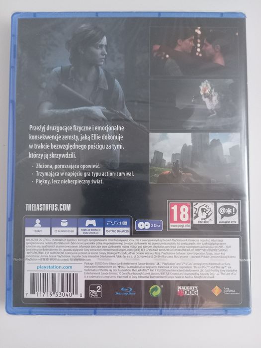 PS4 The Last Of Us Part 2 Nowa Folia Polski Dubbing