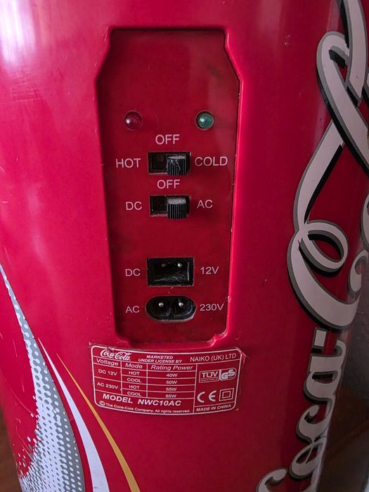 Mini lodówka  COCA COLA 10L. 12V/230