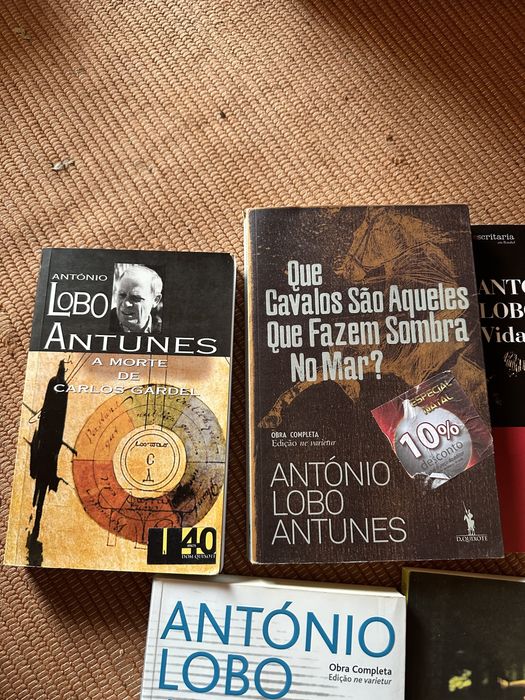 lote livros António Lobo Antunes.