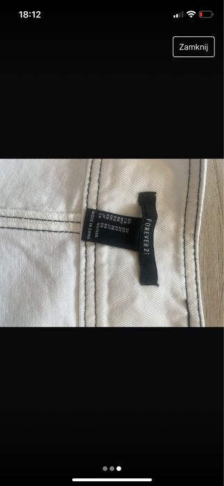 Szorty białe Forever 21
