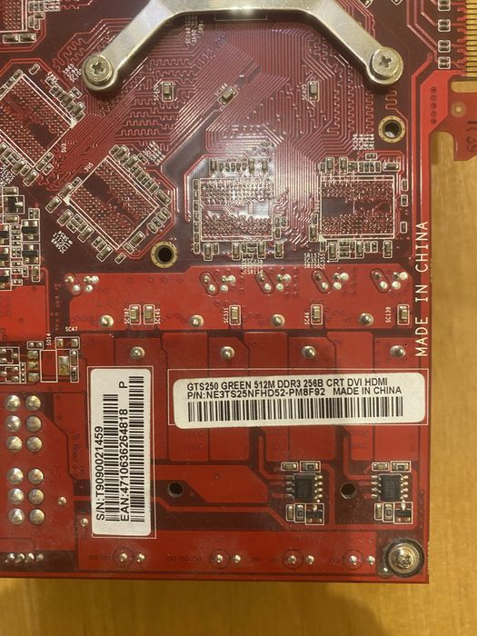 Відеокарта Palit GeForce GTS 250 1GB GDDR3 PCI-E