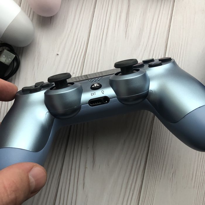 Серебристый беспроводной джойстик для ps 4, гейпмад, dualshock