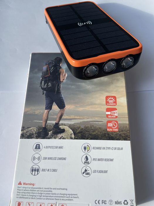 Портативний павербанк для IPhone та Android Power Bank K6 Pro 43800mAh