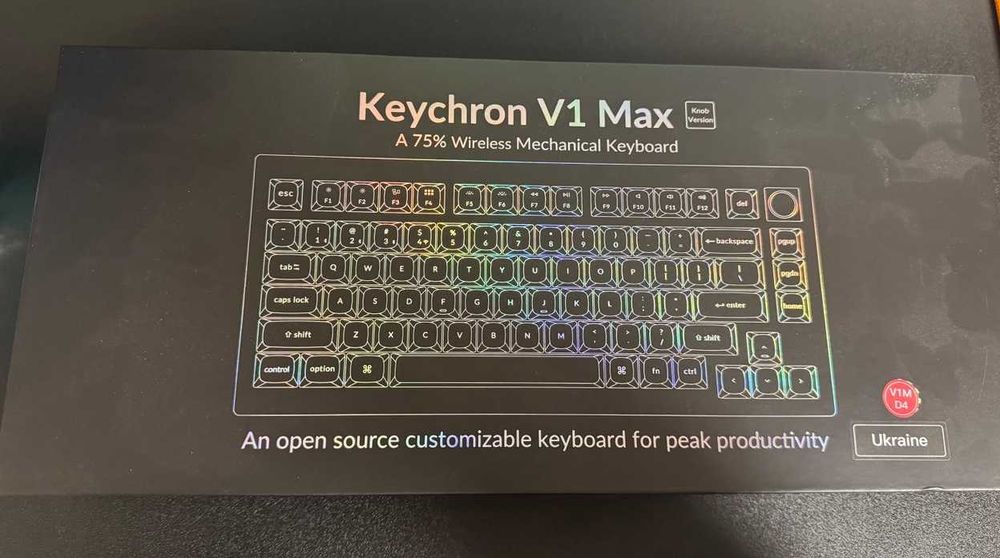 Клавиатура Keychron V1 Max 84 (Jupiter Banana Knob)