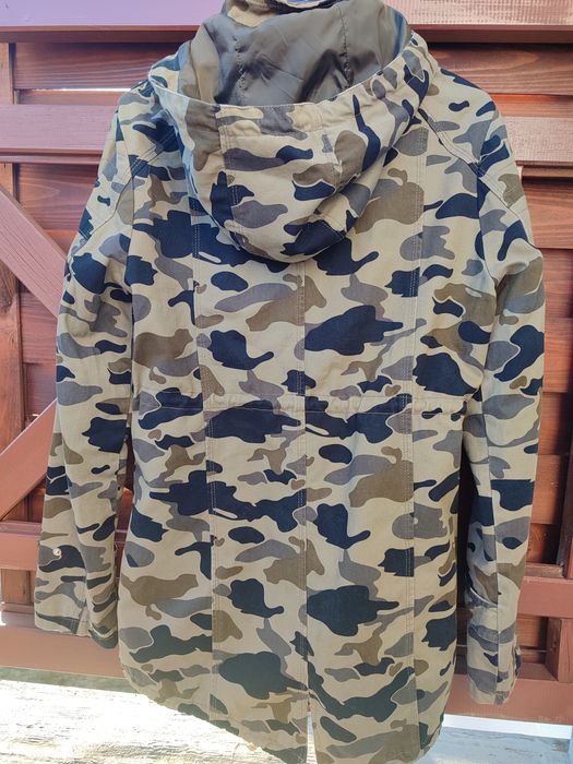 Kurtka długa wiosenna moro XL taliowana khaki