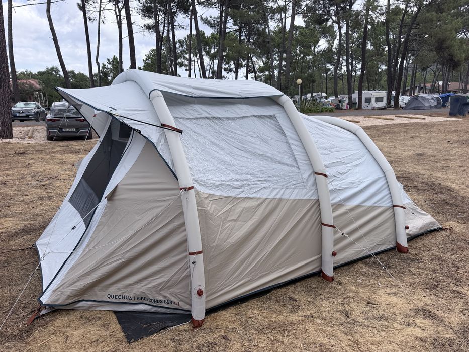 Tenda Insuflável Quechua Air Seconds 4.1 Fresh & Black – Usada Apenas 1 Vez