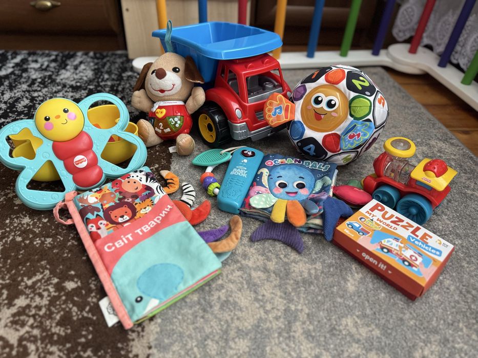 Велий лот іграшок, інтерактивні іграшки VTech, fisher price, limo toys
