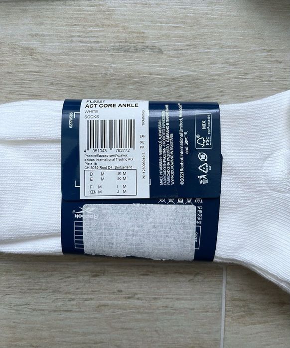 Оригінальні шкарпетки Reebok Act Core FL5228 1 уп = 3 пари 37-45