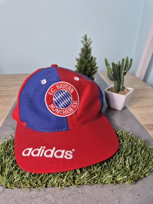 Czapka hat Adidas München Monachium F.C. Bayern lata 90 90s