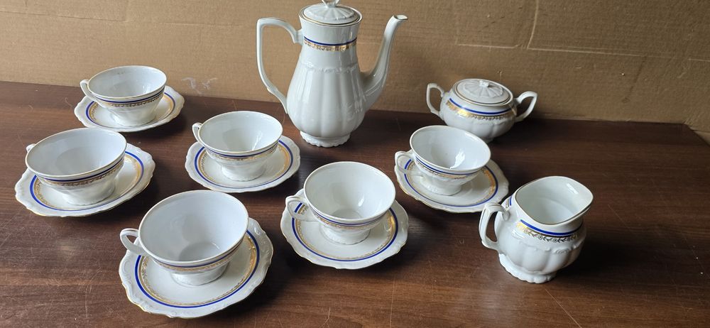 Stary zestaw kawowy Porcelana Bogucice PRL