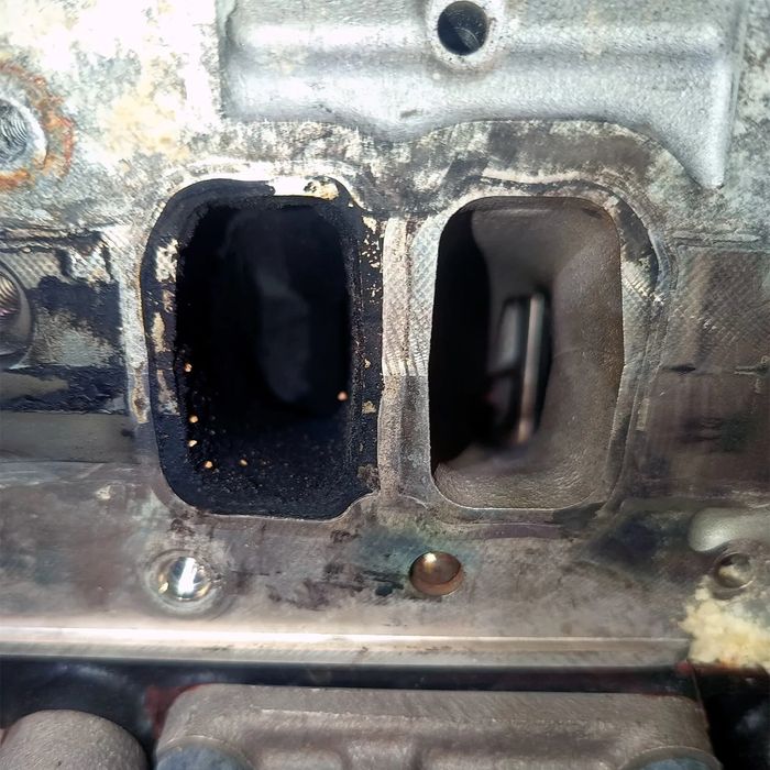 Orzeszkowanie zaworow, czyszczenie dolotu