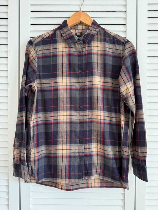 Картата фланелева сорочка Uniqlo