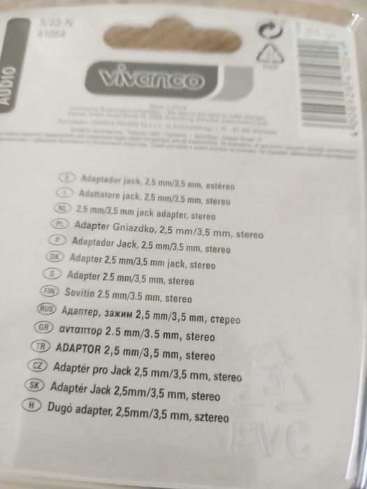 Adaptador Audio Vivanco
