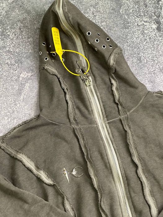 Thug Club full zip hoodie opium зипка худи кофта зіп зип М Л С серая