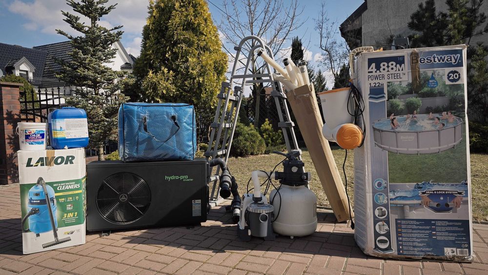 Basen ogrodowy-cały komplet