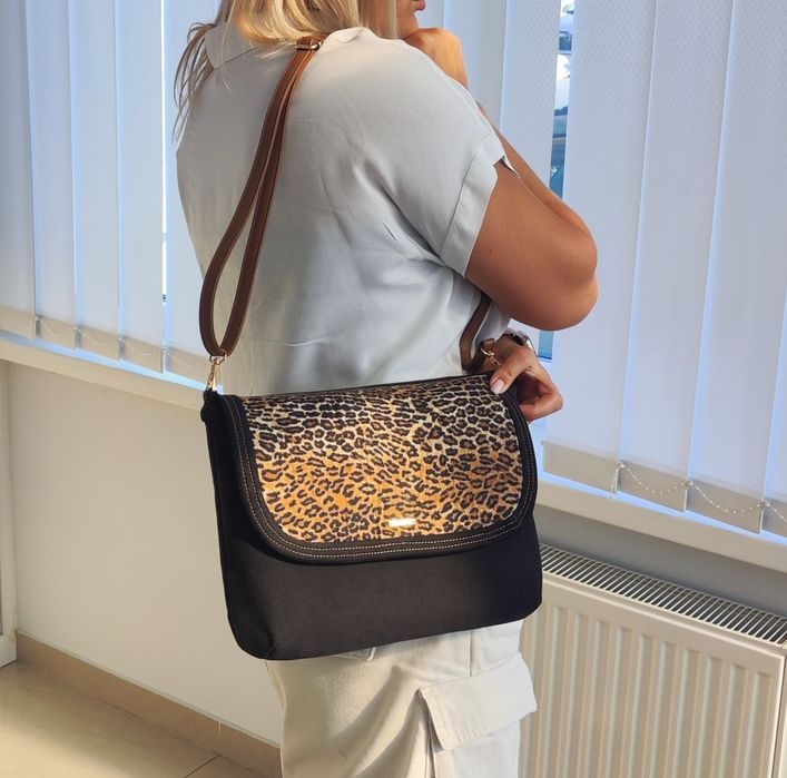 Продам HAND MADE сумку з модним анімалістичним малюнком.