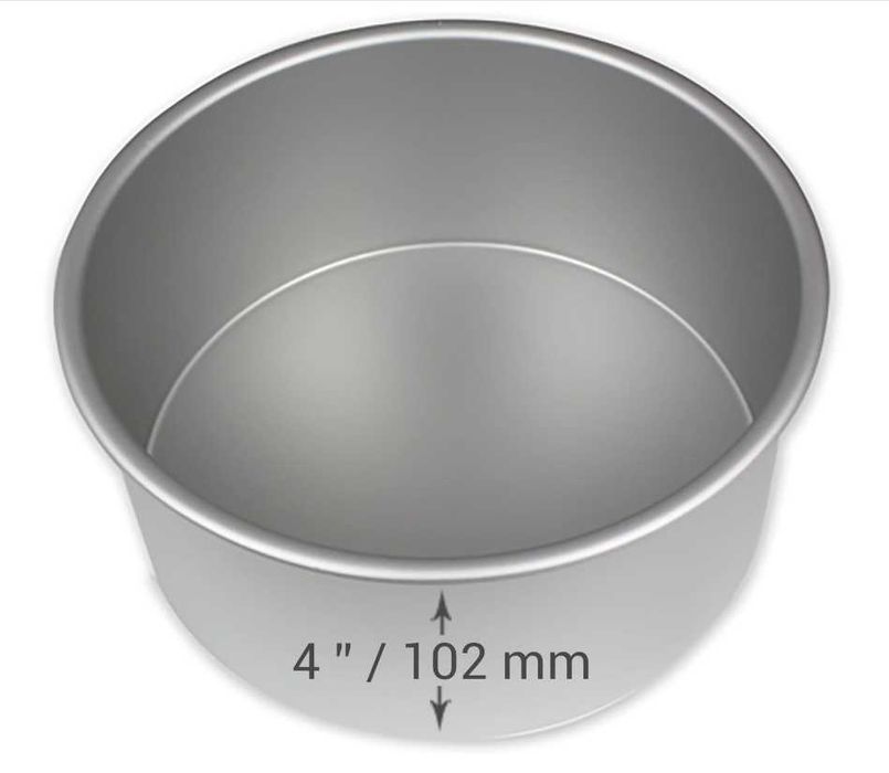 okrągła forma do ciasta z eloksalowanego aluminium, srebro, 18 cm